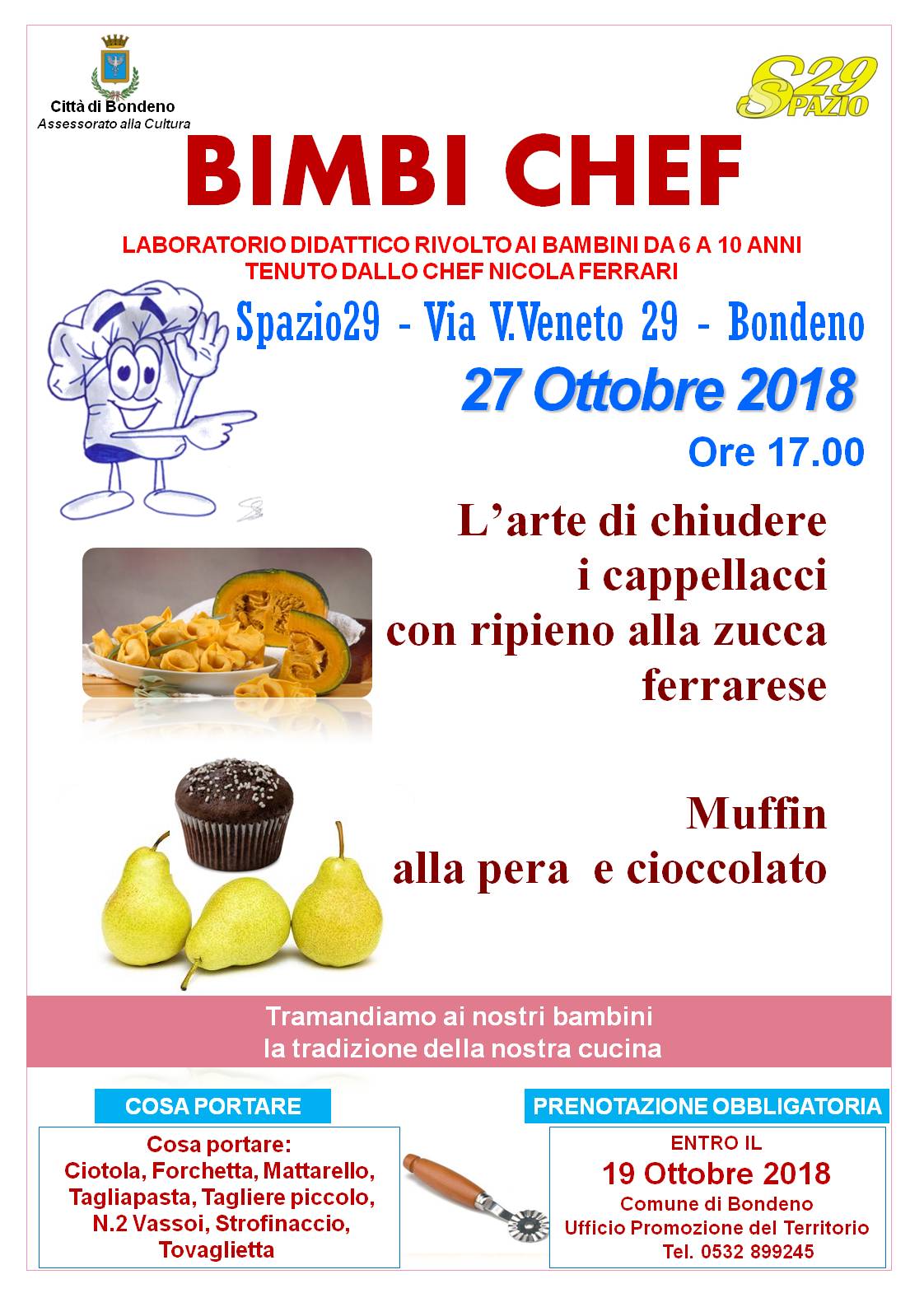 2018 LOCANDINA bimbi chef 27 ottobre 2018 1