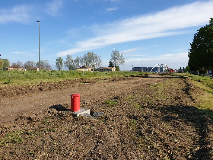 In corso i lavori per la ciclabile di via Malaguti